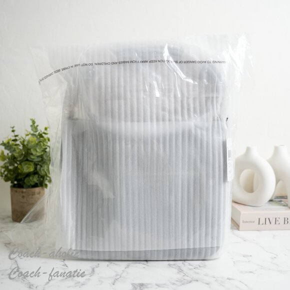 Coach CU960 Ellie File Shoulder Crossbody Pebbled Leather Bag Black *SEALED* - Picture 7 of 9